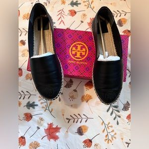 Tory Burch Leather Espadrilles